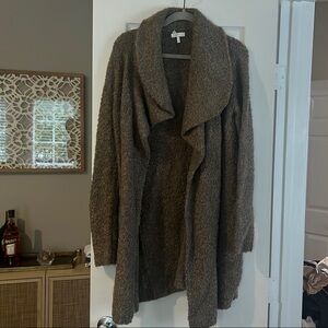 Joie Cozy Brown Knit Jacket